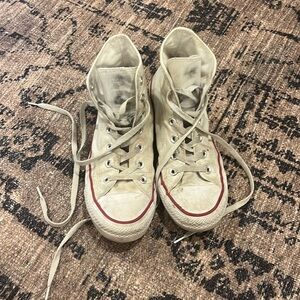 White Hightop Converse